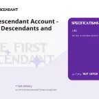 The First Descendant Account - Rank 10 w/ Descendants and Weapons