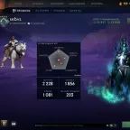 Dota 2 Account with Arcana PA, AM/Mirana Personas, and Crusader 5 Rank