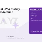 DayZ Account - PS4, Turkey Region, New Account
