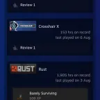 Steam Accounts: Personal RUST Account - 1900h, 300 Twitch Skins + DLC