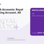 Royal Match Accounts: Royal Kingdom (King Account, All Boosters)