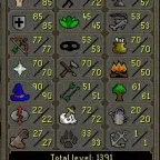 RuneScape Account - 1348 Total Level, 60M Bank, Dragon Defender