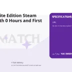 Rematch Elite Edition Steam Account with 0 Hours and First Email