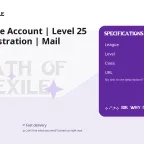 Path of Exile Account | Level 25 | VPN Registration | Mail Included