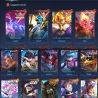 Mega Collector | 520 Skins | 4x Legend | Layla x Gord x Johnson x Valir | Collab Skins | Dream Account