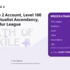 Path of Exile 2 Account, Level 100 Huntress, Ritualist Ascendancy, Runes of Aldur League