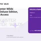 Monster Hunter Wilds Accounts - Deluxe Edition, Steam