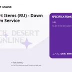 Black Desert Items (RU) - Dawn Crystal Farm Service