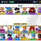 Dragon Ball Legends Account: 79630 Chrono Crystals, 12 UL, 26 LL, 202 SP