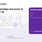 World of Warships Account: 8 Ships, Level 10