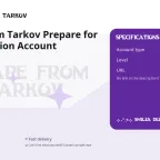 Escape from Tarkov Prepare for Escape Edition Account