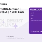 Black Desert (RU) Account | Maegu | Level 64 | 1500+ Luck Scrolls
