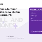 Skull and Bones Account: Deluxe Edition, New Steam Account, Belarus Region, PC Platform