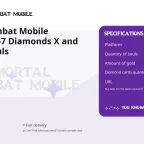 Mortal Kombat Mobile Accounts: 57 Diamonds X and 145,000 Souls
