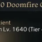 Lost Ark Items: Level 10 DoomFire Gem (DMG)