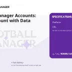 Football Manager Accounts: Steam Account with Data Change