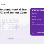 Combined Account: Honkai Star Rail (Level 70) and Zenless Zone Zero