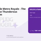 PUBG Mobile Metro Royale - The Sword of the Thunderous Decider Item
