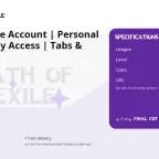 Path of Exile Account | Personal | PoE 2 Early Access | Tabs & MTX