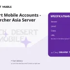 Black Desert Mobile Accounts - Level 126 Archer Asia Server