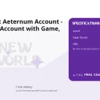 New World: Aeternum Account - New Clean Account with Game, Any Region