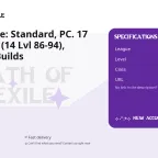 Path of Exile: Standard, PC. 17 Characters (14 Lvl 86-94), Complete Builds