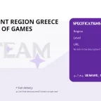 FAT ACCOUNT REGION GREECE WITH ALOT OF GAMES