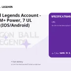 Dragon Ball Legends Account - Lv.290, 305M+ Power, 7 UL Characters (IOS/Android)