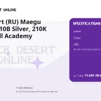 Black Desert (RU) Maegu Account - 110B Silver, 210K Crowns