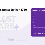 Lost Ark Accounts: Striker 1730 GS Level 60