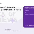 Sea of Thieves PC Account | Level 1000+ | 50M Gold | 6 Pack