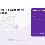 Lost Ark Items: T4 Gem 10 lvl DMG (RU) Kratos