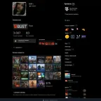 Personal Main Steam Account: Level 36, Rust 3k hrs + 26 DLCs, CS2 2k hrs + Medals