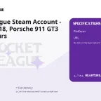 Rocket League Steam Account - Grand Champion Season 18 with Porsche 911 GT3 RS