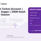 Escape from Tarkov Account | Lvl 54 PvP | Kappa | 236M Stash | Lvl 51 PvP Season