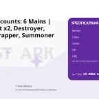 Lost Ark Accounts: 6 Mains | 1730+ Artist x2, Destroyer, Paladin, Scrapper, Summoner