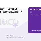 MO.CO Account - Level 65 - 16.9K Merits - 560 Mo.Gold - 7 Weapons