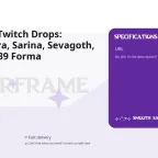 Warframe Twitch Drops: Stynax, Gara, Sarina, Sevagoth, 10 Shards, 39 Forma