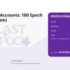 Last Epoch Accounts: 100 Epoch Points (Steam)