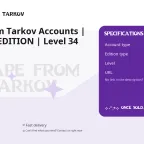 Escape from Tarkov Accounts | UNHEARD EDITION | Level 34 Prestige 2