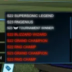Rocket League Account | PC | GC3 S23 | GC2 S24 | Supersonic Legend