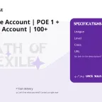 ACCOUNT POE 1 + POE 2 OLD FAT ACCOUNT (A LOT OF DONATE, A LOT OF CHARACTERS 100 LVL)