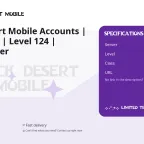 Black Desert Mobile Accounts | Asia Server | Level 124 | Grandmaster