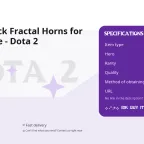 Cursed Black Fractal Horns for Terrorblade - Dota 2