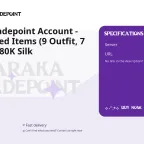 Naraka: Bladepoint Account - Lv324, 16 Red Items (9 Outfit, 7 Weapon), 180K Silk