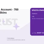 Rust Steam Account - 700 Hours, 249 Skins