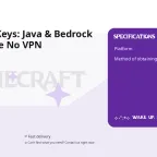 Minecraft Keys: Java & Bedrock Key Ukraine