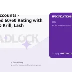 Deadlock Accounts - Uncalibrated 60/60 Rating with Vyper, Mo & Krill, Lash