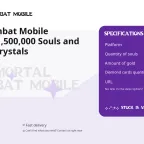 Mortal Kombat Mobile Accounts: 1,500,000 Souls and 1,000,000 Crystals