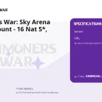 Summoners War: Sky Arena Global Account - 16 Nat 5 , 41x6